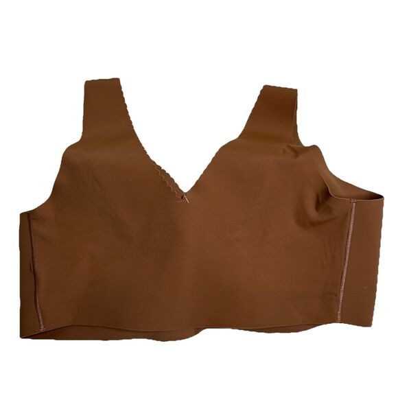 Evelyn Bobbie The Evelyn Bra XL  Stretch Comfort Scallop Edge #3 Brown - Picture 3 of 5
